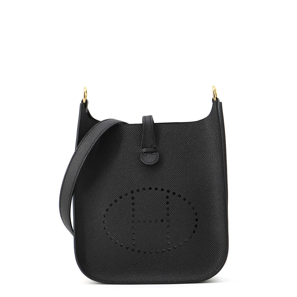 HERMES Evelyne Black Epsom Size TPM