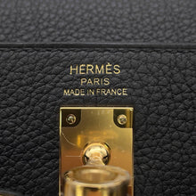 将图像加载到图库查看器中，HERMES Kelly Retourne sewing Black Togo Leather Size 25
