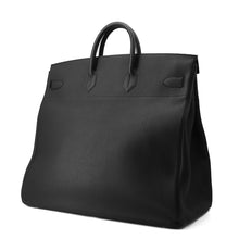 将图像加载到图库查看器中，HERMES HAUT A COURROIES Black Togo Leather Size 50

