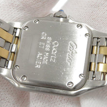 将图像加载到图库查看器中，CARTIER PANTHERE SM 2 Row W22mm Stainless Steel K18YG Ivory DialW25029B6
