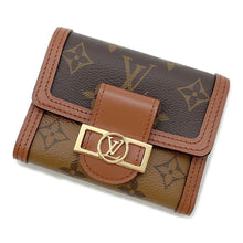 将图像加载到图库查看器中，LOUIS VUITTON Portefeuille / Dauphine Compact NoirM68725 Monogram/Monogram Reverse Canvas
