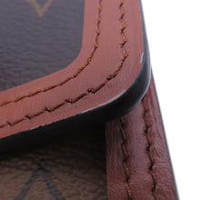 将图像加载到图库查看器中，LOUIS VUITTON Portefeuille / Dauphine Compact NoirM68725 Monogram/Monogram Reverse Canvas

