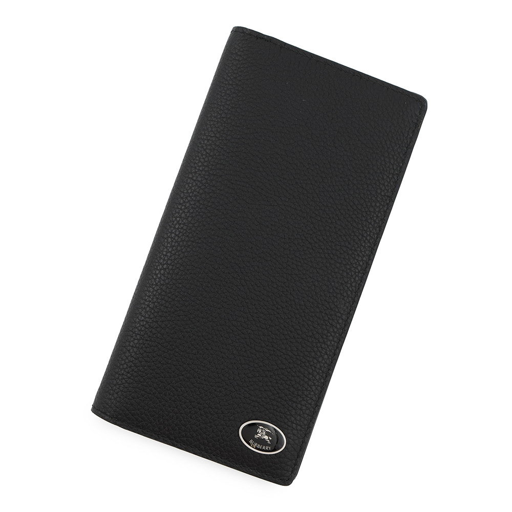 BURBERRY Night Stamp Continental Wallet Black81130921 Grainy Calf Leather