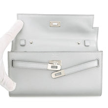 Load image into Gallery viewer, HERMES Kelly wallet long to go Argent Chevre Shamqila
