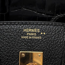 将图像加载到图库查看器中，HERMES Birkin Touch Black Niloticus Taurillon Size 25
