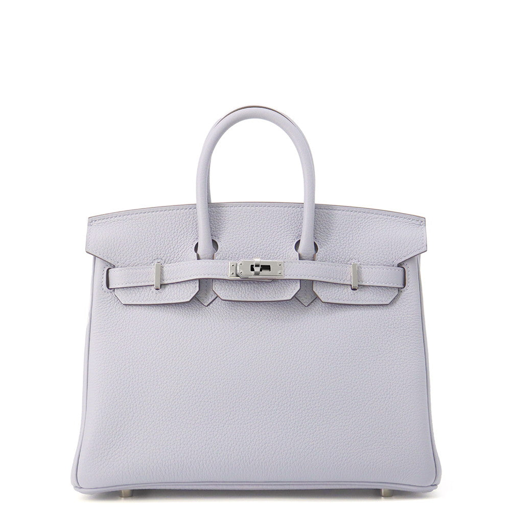 HERMES Birkin Green Pantan Togo Leather Size 25