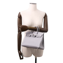 将图像加载到图库查看器中，HERMES Birkin Green Pantan Togo Leather Size 25
