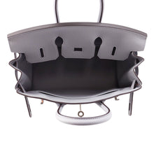 将图像加载到图库查看器中，HERMES Birkin Green Pantan Togo Leather Size 25
