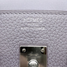 将图像加载到图库查看器中，HERMES Birkin Green Pantan Togo Leather Size 25
