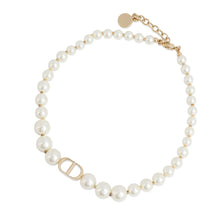 将图像加载到图库查看器中，Dior 30Montaigne Short Necklace ChokerN1116MTGRS_D301 Gold Plated Faux Pearl
