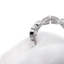 Load image into Gallery viewer, CARTIER C Heart Full Diamond Ring Size 49/#9B4043800/B4043849 18K White Gold
