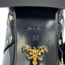 Load image into Gallery viewer, PRADA Mary Jane Pumps Black1I816N Patent Leather Size 37
