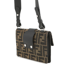 将图像加载到图库查看器中，FENDI Baguette Slim Shoulder Bag Brown7M0295 Canvas
