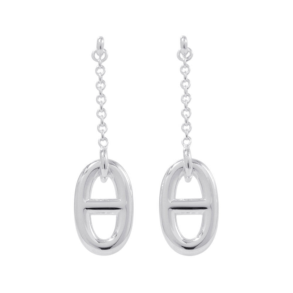 HERMES Chaine d'Ancre Farandole Earrings SV925