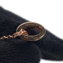 将图像加载到图库查看器中，HERMES Pop Ash Necklace Size Mini Black Lacquer Gold Plated
