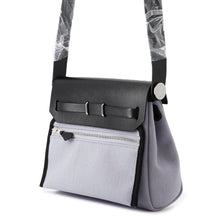 将图像加载到图库查看器中，HERMES Herbag zip Black/Green Pantan Toile H Vache Hunter Leather Size Mini
