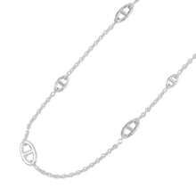 将图像加载到图库查看器中，HERMES Chaine d&#39;Ancre Farandole Necklace Size 80 SV925
