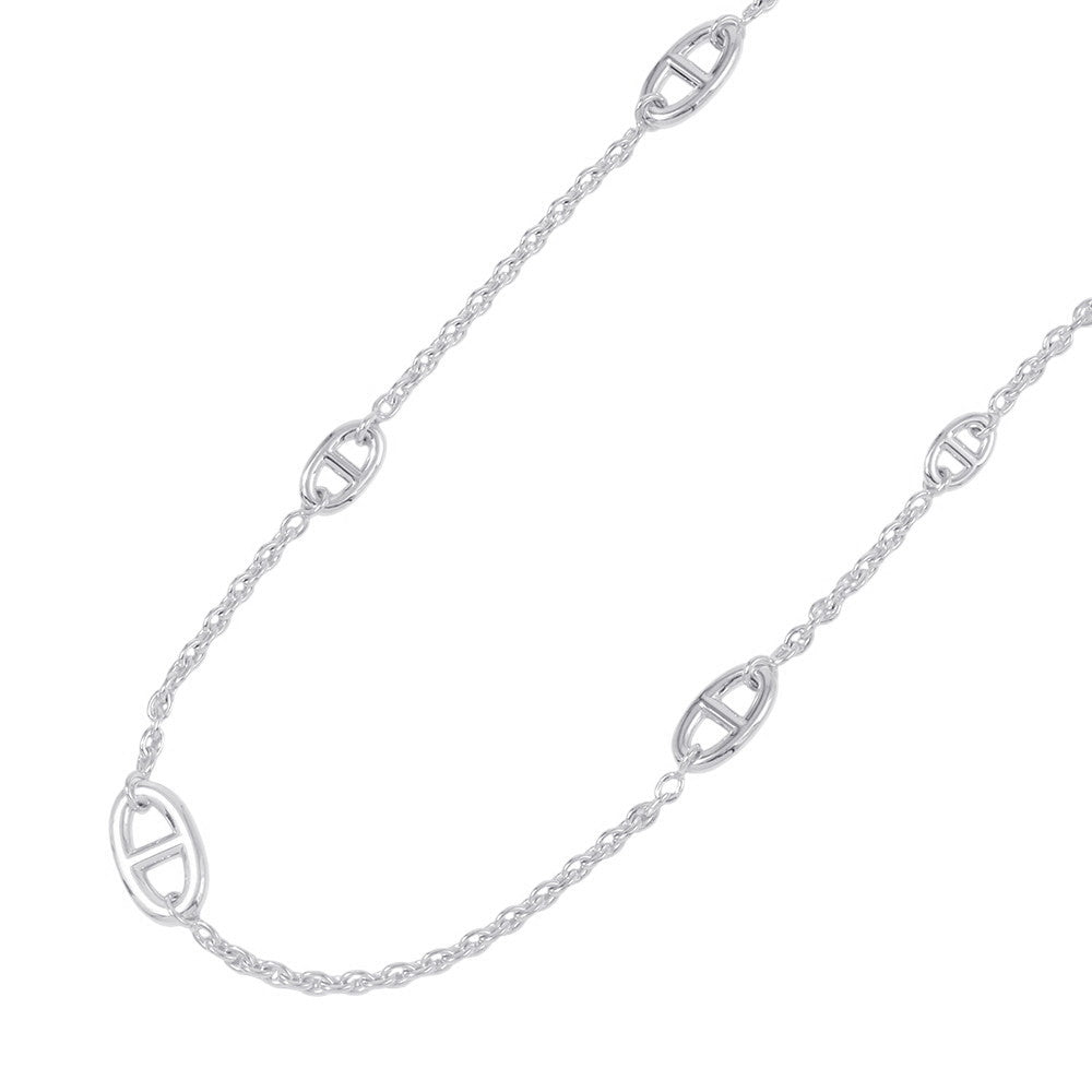 HERMES Chaine d'Ancre Farandole Necklace Size 80 SV925