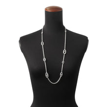 将图像加载到图库查看器中，HERMES Chaine d&#39;Ancre Farandole Necklace Size 80 SV925
