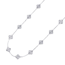 将图像加载到图库查看器中，Van Cleef &amp; Arpels Vintage Alhambra long necklace 20 motifs GuillocheVCARP9XH00 18K White Gold
