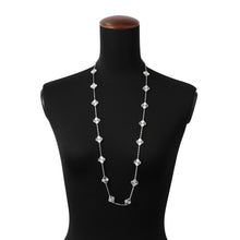 将图像加载到图库查看器中，Van Cleef &amp; Arpels Vintage Alhambra long necklace 20 motifs GuillocheVCARP9XH00 18K White Gold
