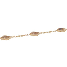 将图像加载到图库查看器中，Van Cleef &amp; Arpels Vintage Alhambra Necklace 10 MotifsVCARD40700 18K Yellow Gold
