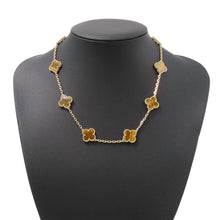 将图像加载到图库查看器中，Van Cleef &amp; Arpels Vintage Alhambra Necklace 10 MotifsVCARD40700 18K Yellow Gold
