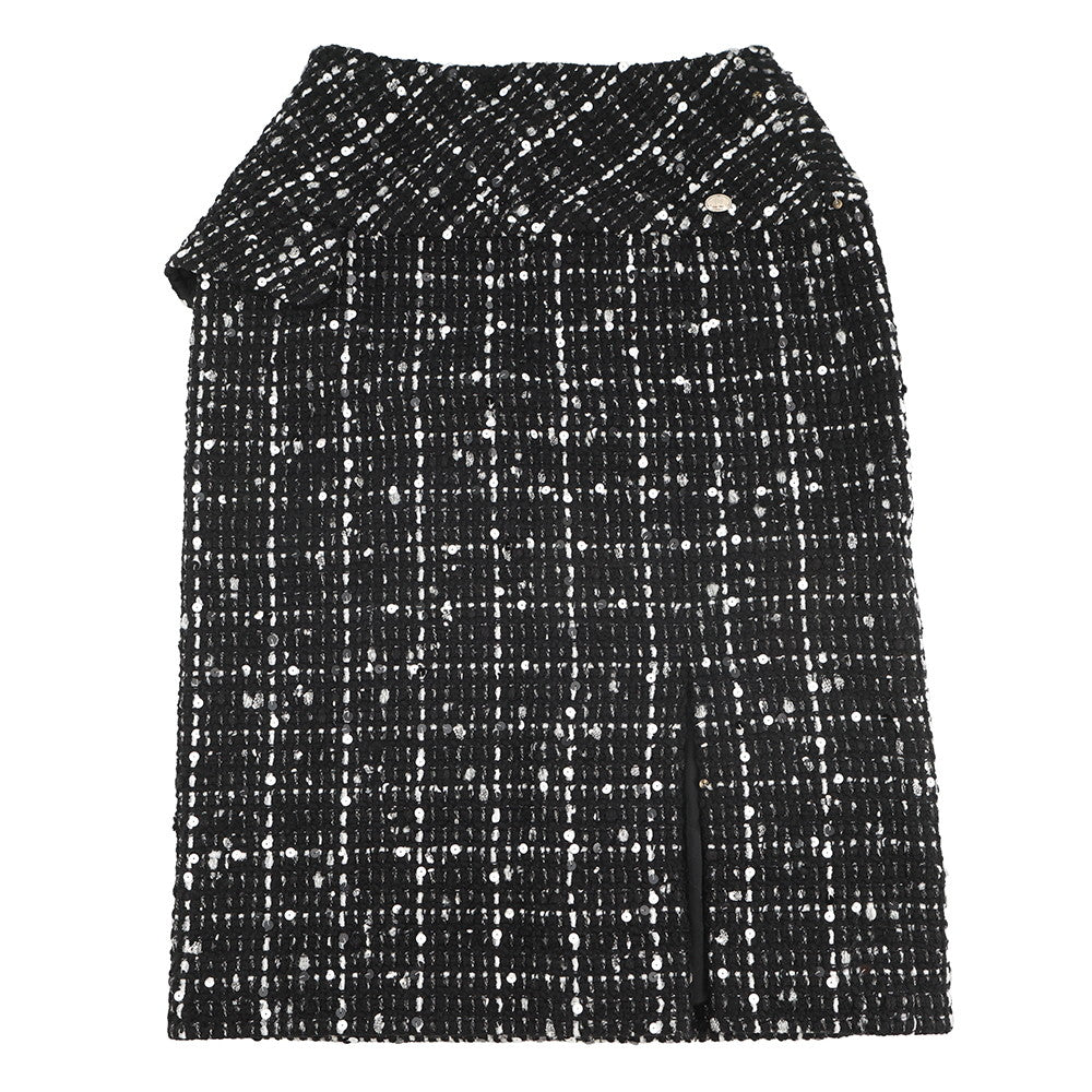 CHANEL Tweed Tight Skirt Size 38 BlackP65335 Wool 31% Acryl28% Cotton23% Nylon10% Polyester8%