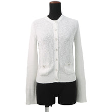 Load image into Gallery viewer, CHANEL Coco Beach COCO Button Cardigan Size 36 WhiteP78600 Cotton95% Nylon4% Polyurethane1%
