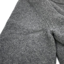 将图像加载到图库查看器中，CELINE Triomphe Knit Sweater Size XL Gray/Off-white2AC85048T Wool 90% Cashmere10%
