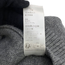 Load image into Gallery viewer, CELINE Triomphe Knit Sweater Size XL Gray/Off-white2AC85048T Wool 90% Cashmere10%
