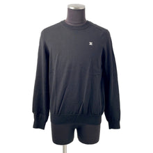 Load image into Gallery viewer, CELINE Triomphe crew neck sweater Size L Black2AH80322U Wool100%
