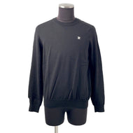CELINE Triomphe crew neck sweater Size L Black2AH80322U Wool 100%