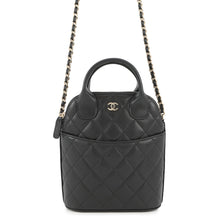 将图像加载到图库查看器中，CHANEL Matelasse 2wayBag BlackAP4746 Caviar Leather
