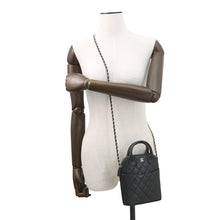 将图像加载到图库查看器中，CHANEL Matelasse 2wayBag BlackAP4746 Caviar Leather
