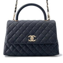 Load image into Gallery viewer, CHANEL Coco Handle 2WAYHandbag BlackA92991 Caviar Leather Size 29
