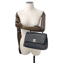 Load image into Gallery viewer, CHANEL Coco Handle 2WAYHandbag BlackA92991 Caviar Leather Size 29
