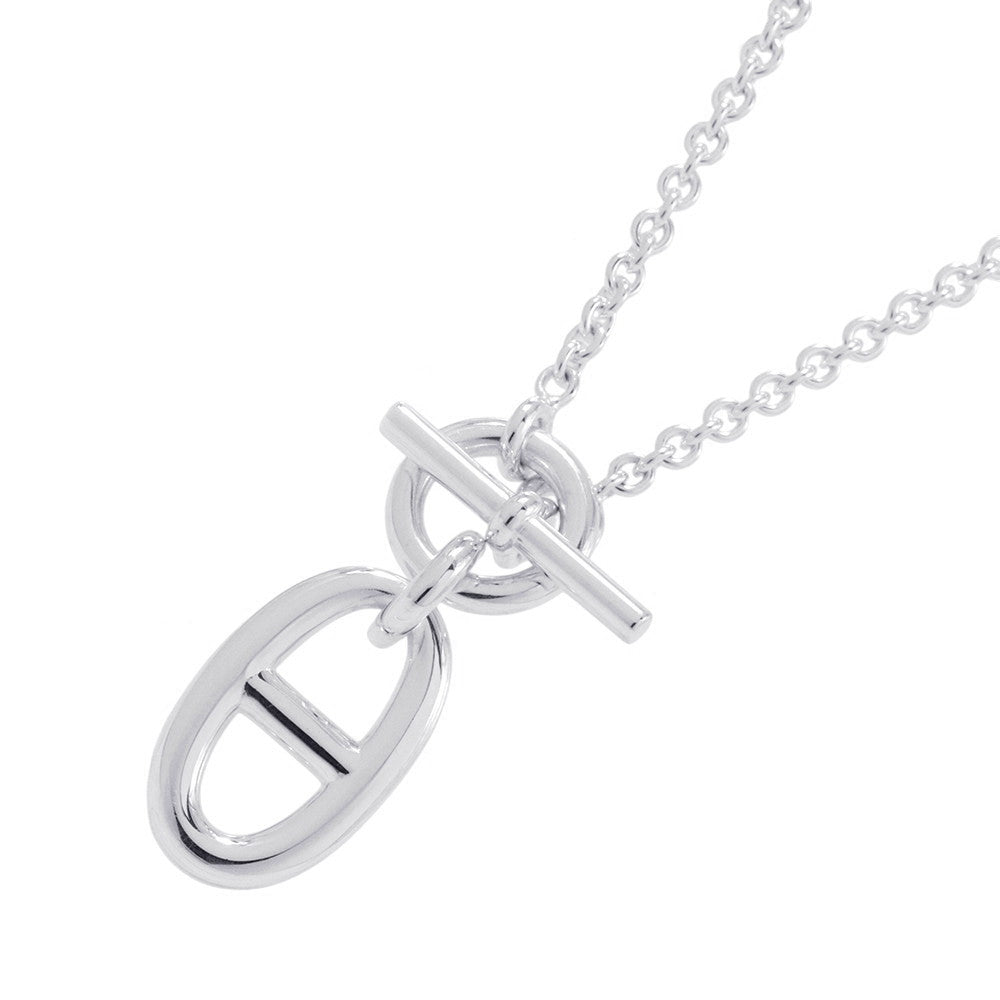 HERMES Chaine d'Ancre Amulette Necklace SV925
