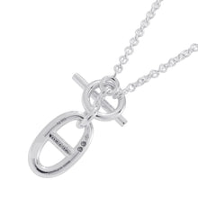 将图像加载到图库查看器中，HERMES Chaine d&#39;Ancre Amulette Necklace SV925
