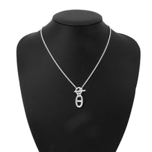 将图像加载到图库查看器中，HERMES Chaine d&#39;Ancre Amulette Necklace SV925
