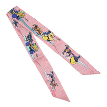 Load image into Gallery viewer, HERMES Twilly SpaceDerby Space Derby Rose/Blue/Jaune Silk100%
