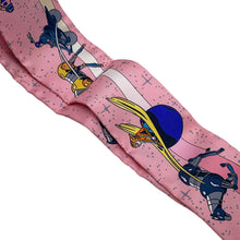 将图像加载到图库查看器中，HERMES Twilly SpaceDerby Space Derby Rose/Blue/Jaune Silk100%
