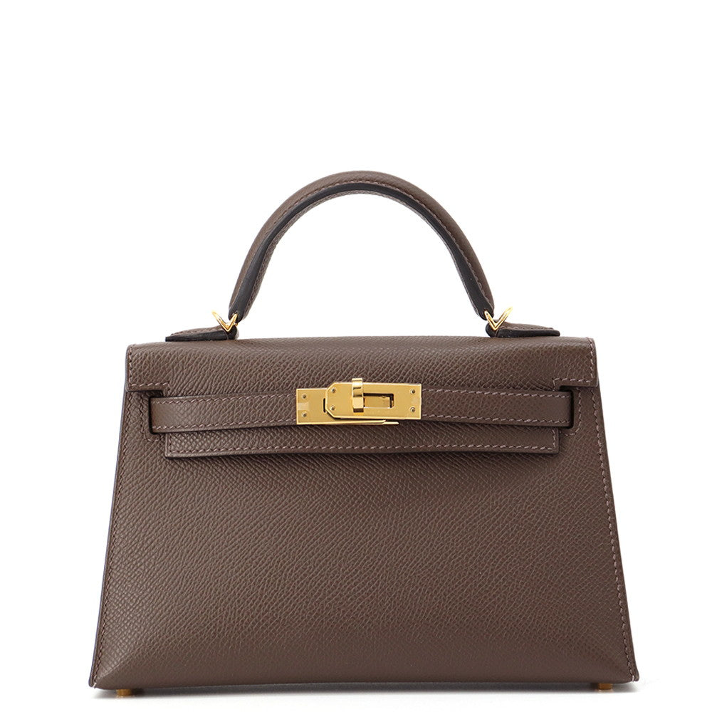 HERMES Mini Kelly 2 Ecorce Epsom