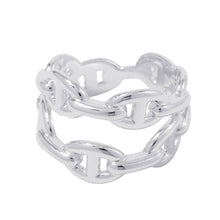 Load image into Gallery viewer, HERMES Double Enchaine Ring Size PM/55/#15 SV925
