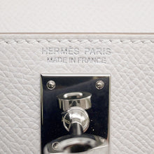 将图像加载到图库查看器中，HERMES Mini Kelly 2 Tricolor Gris Pale/Vert Fizz/Graphite Epsom
