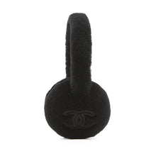 Load image into Gallery viewer, CHANEL CC Logo Earmuffs BlackAAA431 Shearling
