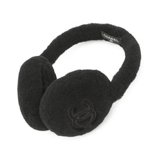 Load image into Gallery viewer, CHANEL CC Logo Earmuffs BlackAAA431 Shearling
