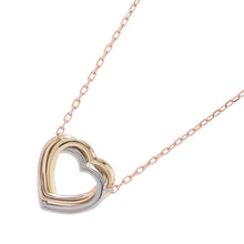 将图像加载到图库查看器中，CARTIER Heart Trinity Necklace K18YG K18WG K18PG
