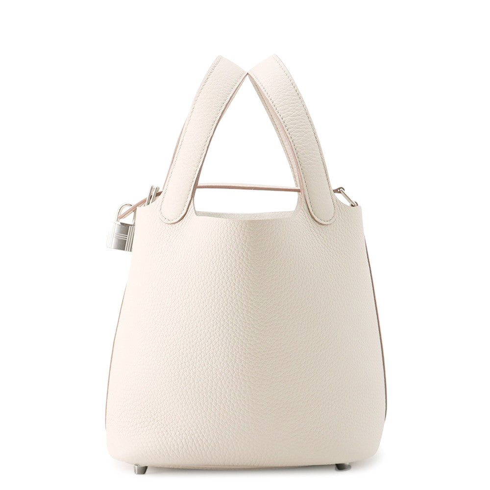 HERMES Picotin Lock Beton Taurillon Clemence Size PM