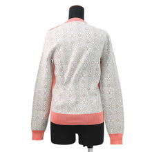 Load image into Gallery viewer, LOUIS VUITTON Since 1854 Contrast Trim Pullover Knit Size S Pink/GrayRW221A Silk41% Cotton18% Polyamide35% Elastine6%
